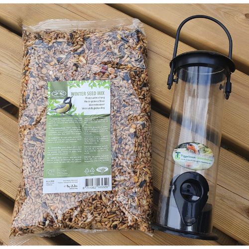 Kunststof Voersilo 1 kg met deksel